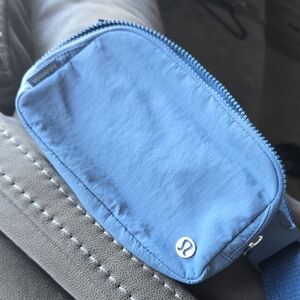lululemon athletica Light Blue Zip Belt Pouch